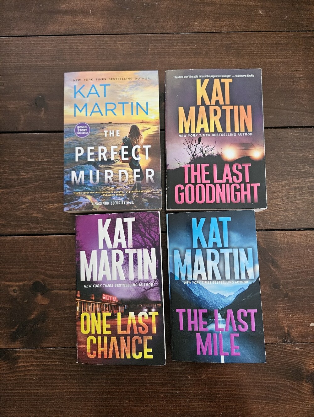 Kat Martin 4 Book Paperback Romantic Suspense Mixed Series Lot